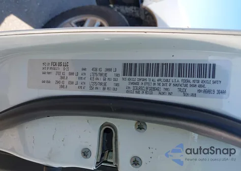 2015 Ram 2500 Tradesman from USA, damaged, VIN 3C6UR5CL9FG696461